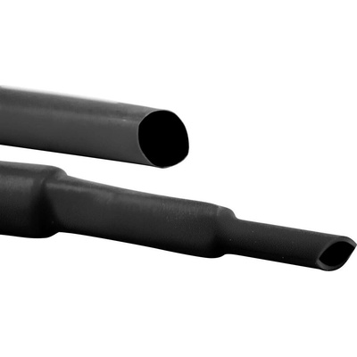 Hongshang ART002309 zmršťovacia bužírka bez lepidla čierna 24 mm 8 mm Pomer zmrštenia:3:1 metrový tovar