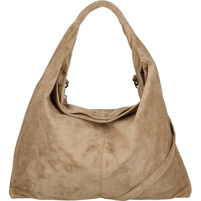 Sara Moda Stylová dámská semišová kabelka Lajla béžová