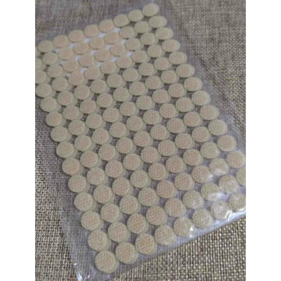 Suchý zip samolepicí kolečka Ø10 mm béžová