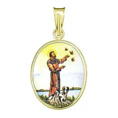 Aljančič Svatý František z Assisi medailonek 179H zlato