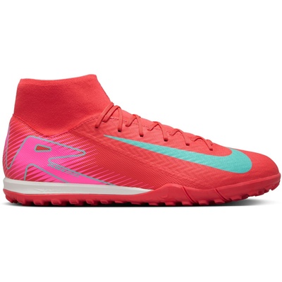 Nike AIR ZOOM Mercurial Superfly 10 ACADEMY TF Červená Růžová Tyrkysová Bílá