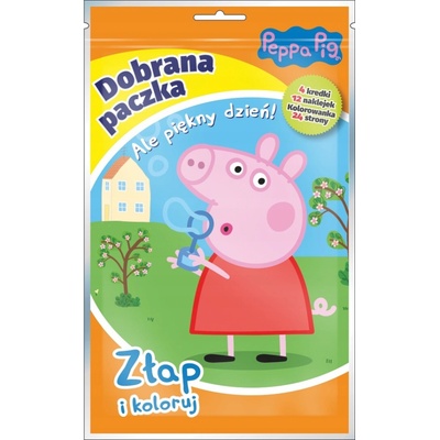 omaľovánka s nálepkami Media Service Zawada Prasiatko Peppa Výhodné balenie