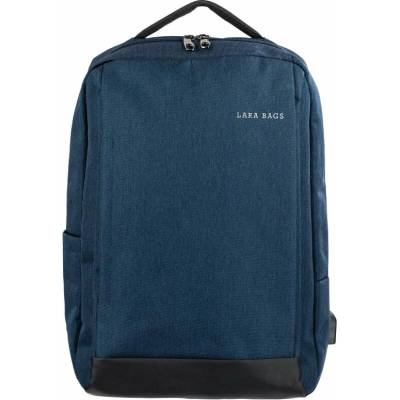 Lara Bags LÁTKOVÝ BATOH Modrá