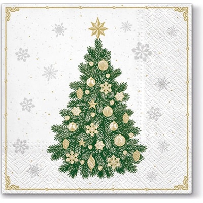 PAW servítky L Frosty Tree 33x33