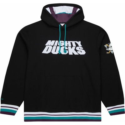 Mitchell & Ness Pánska mikina Anaheim Ducks NHL Playmaker Fleece Hoodie Vintage Logo