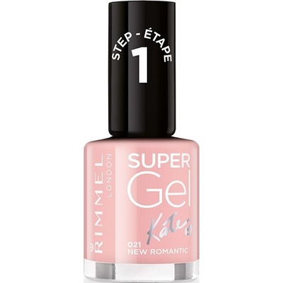 Rimmel London Super Gel By Kate Lak na nehty barevný gelový lak 021 New Romantic 12 ml