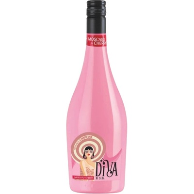 Diva Di Sera Moscato & Cherry frizzante Cocktail 6 % 0,75 l (holá fľaša)