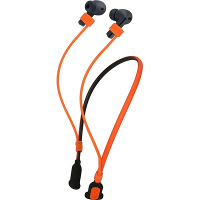 Šňůrka na krk Silikonové poutko pro Samsung Galaxy Buds 3 FE / Galaxy Buds 3 3 Pro kwmobile s popruhem na krk oranžová / černá