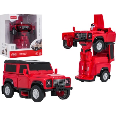 Rastar Land Rover Defender auto-robot 2v1 1:32 červené