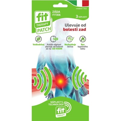 Fit Therapy náplast na záda 3 ks