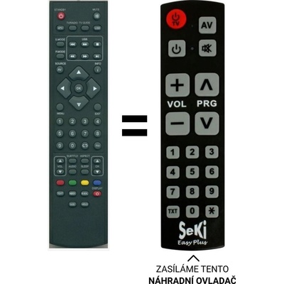Dálkový ovladač Senior Technika LCD19-243, LCD22-243, LCD19-241 lcd Tv s DVD a USB – Hledejceny.cz