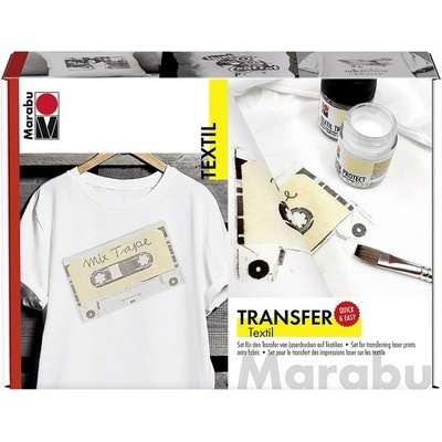Marabu Farby na textil Transfer sada 4 x 15 ml