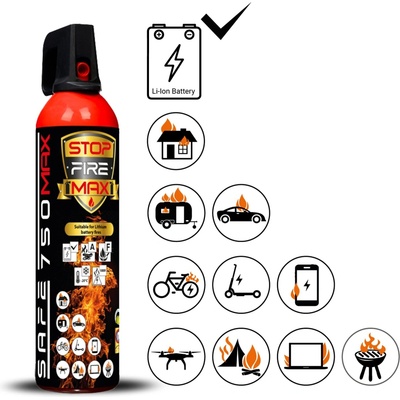 Safehome Hasicí sprej SAFE 750 MAX 750ml pěnový 06560996 – Hledejceny.cz