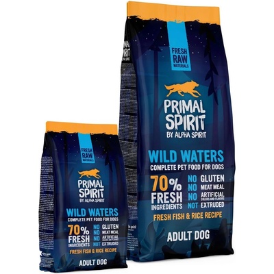 Primal Spirit Dog 70% Wild Waters 2 x 12 kg