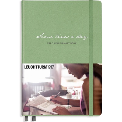 Some Lines a Day Leuchtturm1917 5 Year Memory Book Medium A5 Sage