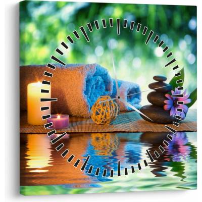 Obraz - Relaxačný masérsky obraz (s hodinami), jednodielne 30x30 cm s hodinami
