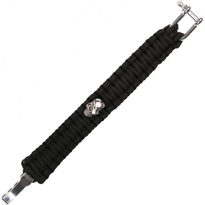 Paracord 101 Inc Skull Iron Buckle - čierny
