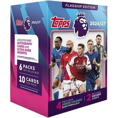 Topps Flagship Premier League 2026/27 Trading Cards - Value Box – Hledejceny.cz