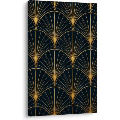 Dovido Obraz elegantní geometrie ve zlaté - 80x120