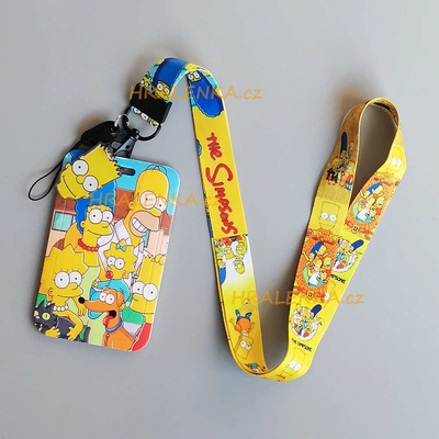 Šňůrka na krk 22116 s cedulkou Simpsnovi She simpsons