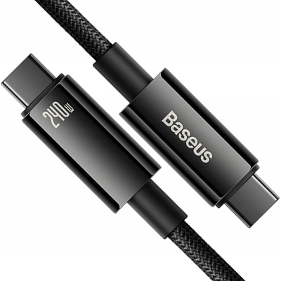 Baseus CAWJ040101 Tungsten Gold Fast Charging Datový, USB-C - USB-C 240W, 2m, černý