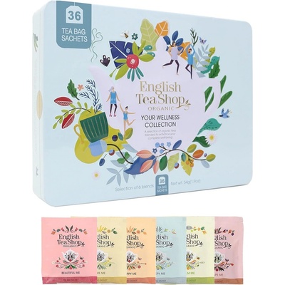 English Tea Shop Wellness plechová kolekce čajů 36 ks