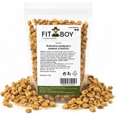 FITBOY Kukuřice pražená s medem a hořčicí 250 g