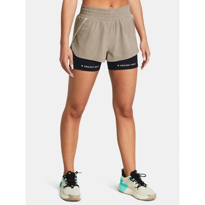 Under Armour dámské sportovní kraťasy Pjt Rck Flex Short 196885608414 hnědá