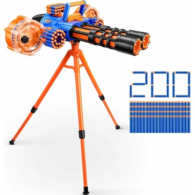 X-Shot Insanity Rage Fire – motorový blaster s pásem na 40 šipek, stativem a 72 pěnovými šipkami