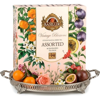 Basilur Vintage Blossoms Assorted 40 x 2 g
