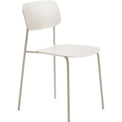 Unique Furniture Béžovošedá plastová židle Kirkland