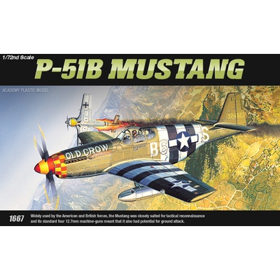 Academy Model Kit letadlo 12464 P-51B 36-12464 1:72