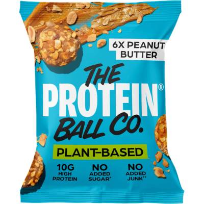 THE PROTEIN BALL CO. Proteínové guľôčky s arašidovým maslom 6 x 7.5 g