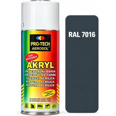 PRO-TECH akrylová farba v spreji 400 ml – sivá antracit (RAL 7016)