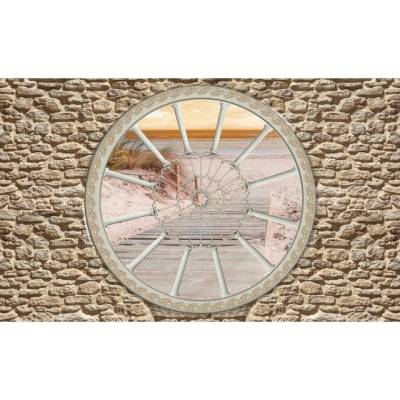 Preinterier FT3722 Fototapeta na stenu Most na pláž pri východe slnka vlies 104cm x 70cm