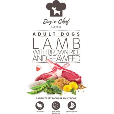 Dog's Chef Lamb with brown rice and seaweed Adult 6 kg