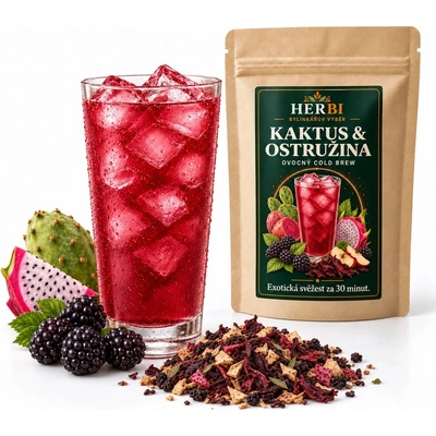 Herbi Kaktus & černica ovocný cold brew čaj 500 g
