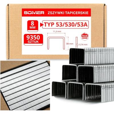 žiadna značka Spinky do zošívačky typ 53, dĺžka 08mm, balenie 9350 Ks SOMER, univerzálne