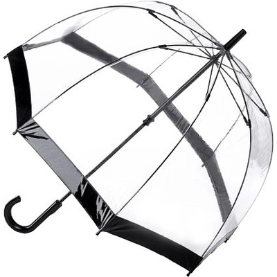 Fulton průhledný holový deštník Birdcage 1 Black L041-1 mFU0005