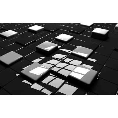 Preinterier FT3992 Fototapeta na stenu 3D kocky – čierne vlies 104cm x 70cm