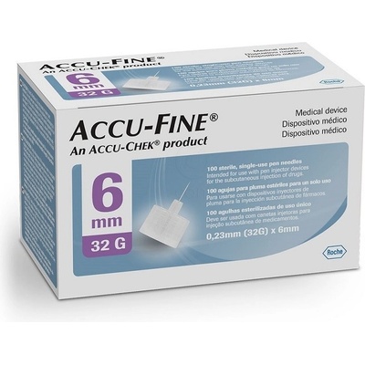 Accu-Fine jehly do inzulínového pera 32 G x 6 mm 100 ks – Hledejceny.cz