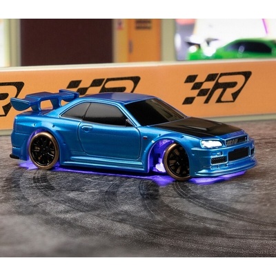 Racing Turbo C64 DRIFT RC Car RTR modrá metalíza 1:76