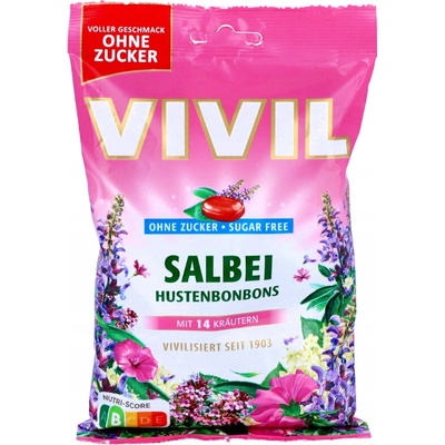 Vivil Šalvěj+14 druhů bylin bez cukru 120 g