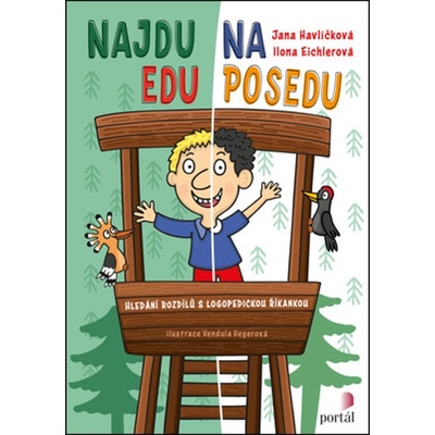 Najdu Edu na posedu - Hledání rozdílů s logopedickou říkankou - Ilona Eichlerová, Jana Havlíčková, Brožovaná