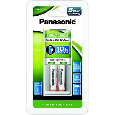 Panasonic BQ-CC50 Compact + 2x AA 1000 mAh K-KJ50LGA20E – Hledejceny.cz