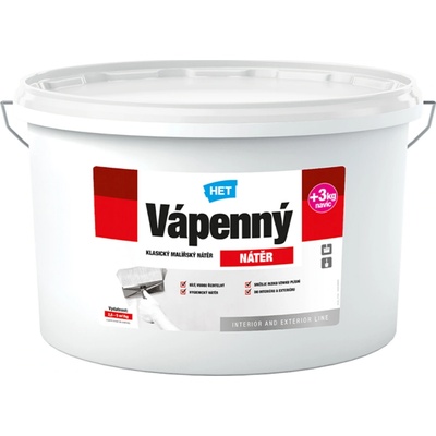 Klasická malířská barva HET Vápenný nátěr 12+3kg