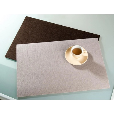 Gilde Prostírání filcové obdélník béžové 4 ks 30x0,3 cm