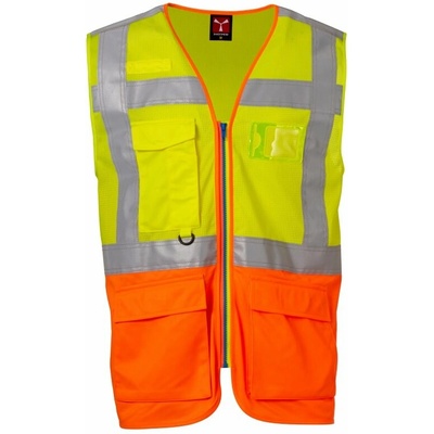Payper EXTRA MESH reflexná vesta žltá fluo/oranžová fluo
