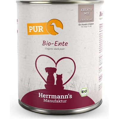 Herrmann's pro psy a kočky Kachní Bio 800 g