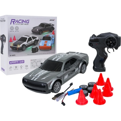 RKToys RC driftovací auto 1:24 s výměnnými koly a kužely – Hledejceny.cz